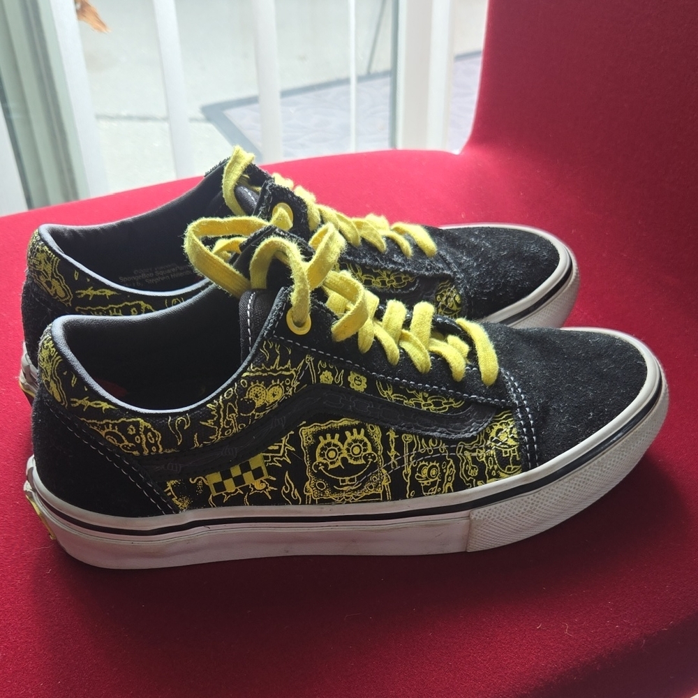 Vans X SpongeBob Gigliotti Old School Skate Sneakers Men 5.5 Women 7